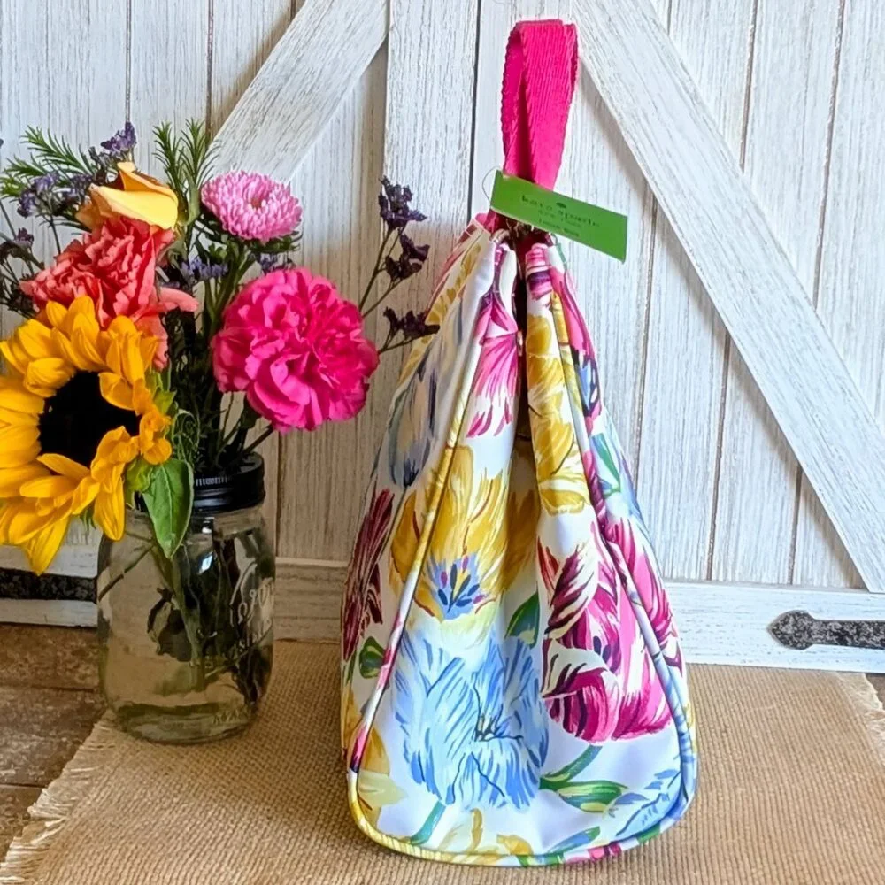 ♠️ NWT Kate Spade New York 🌼 Floral Insulated Lunch Bag/Tote - Picture 3 of 8